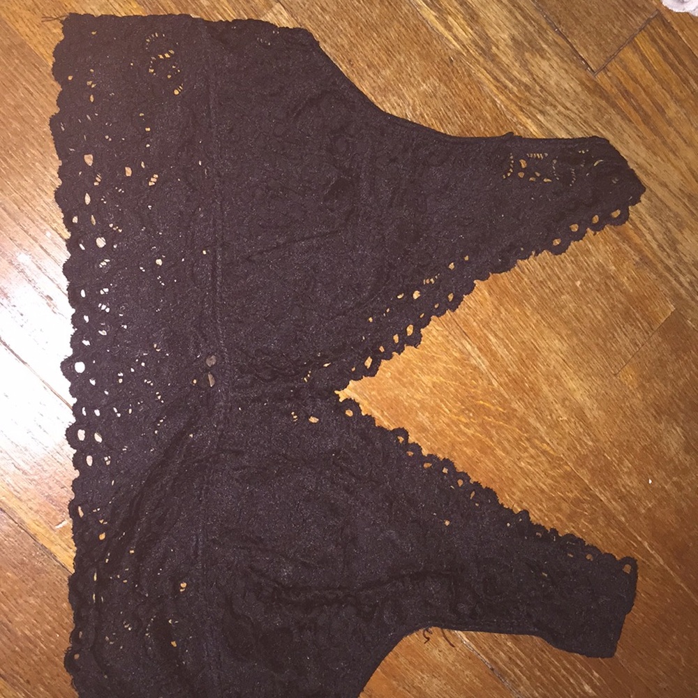black bralette